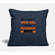 Pumpkin Spice Navy Pillow